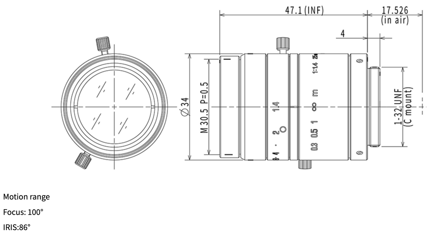 23FM25SP Dimensions