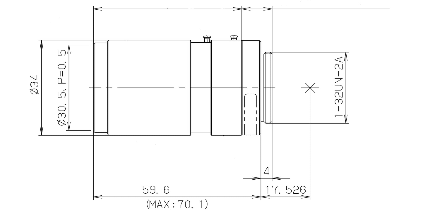 FL-CC7528-2M Dimensions Diagram