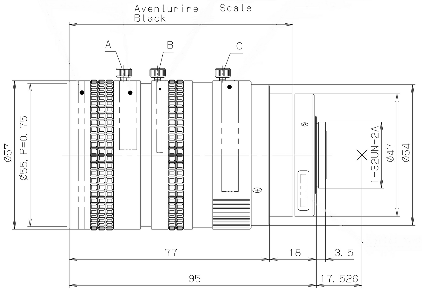 FL-HC6Z0810-VG Dimensions Diagram