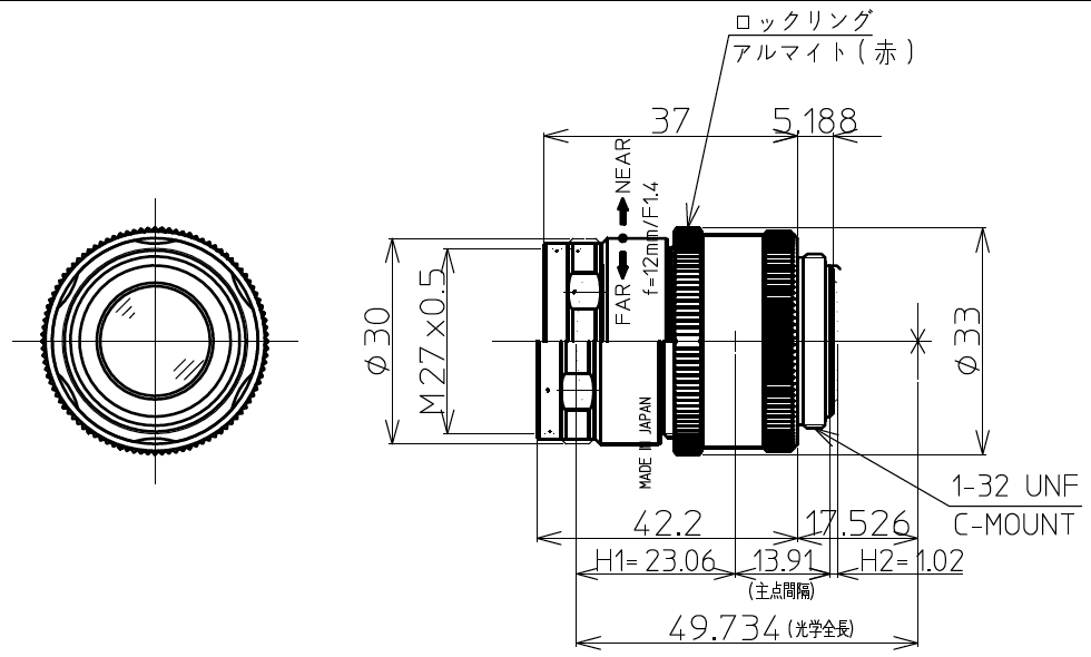 LM12JCM-V Dimensions