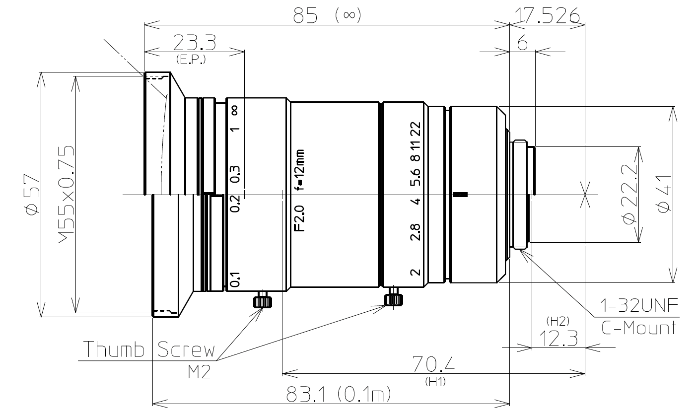 LM12XC Dimensions