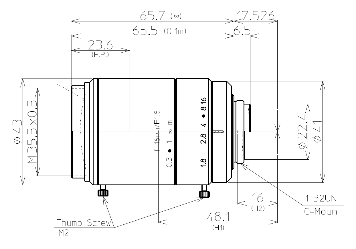 Kowa LM16FC24M 1.1" 16mm 24MP C-mount Lens Compatible With Sony IMX183 IMX530/540 IMX531/541 IMX253/304 sensors and many others
