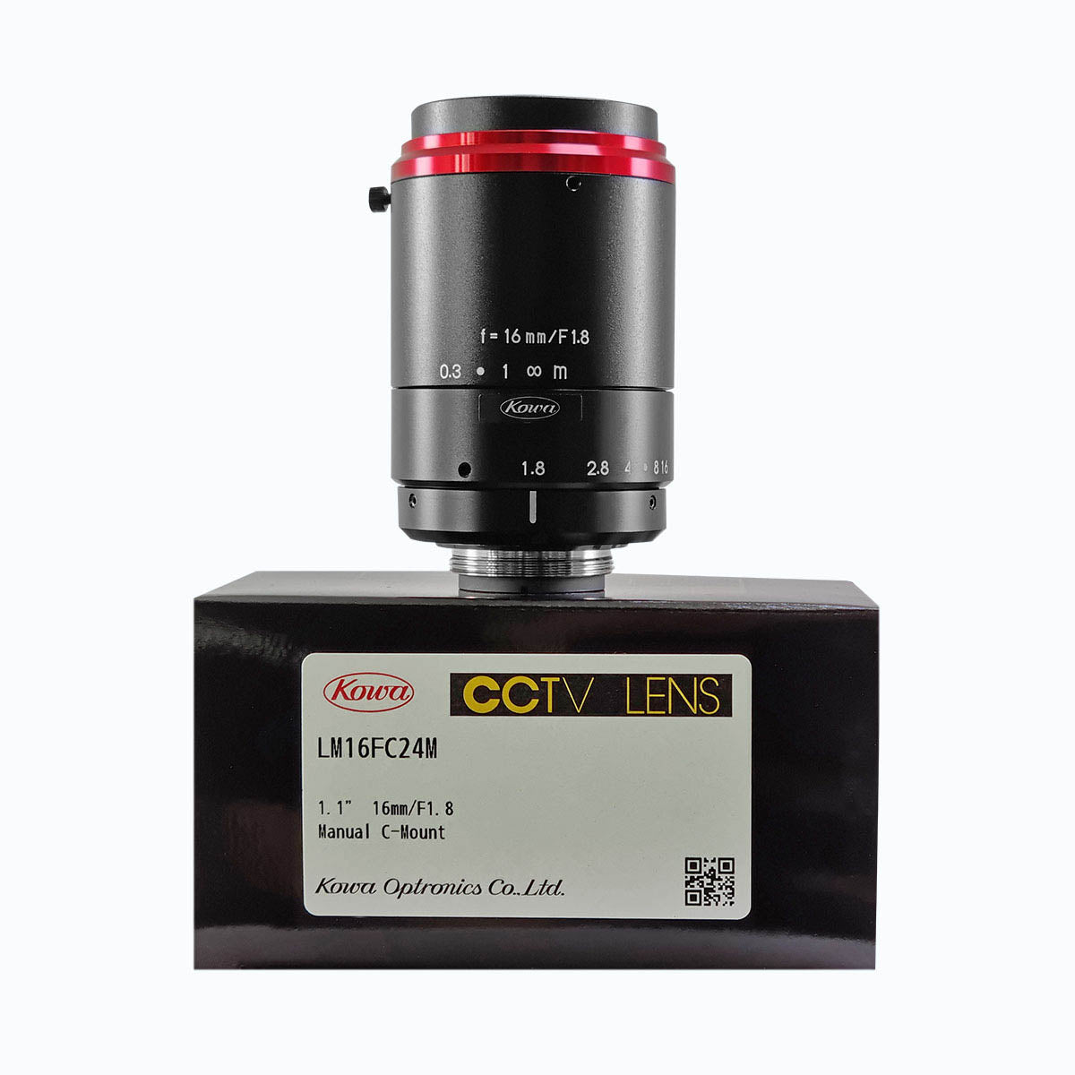 Kowa LM16FC24M 1.1" 16mm 24MP C-mount Lens Compatible With Sony IMX183 IMX530/540 IMX531/541 IMX253/304 sensors and many others