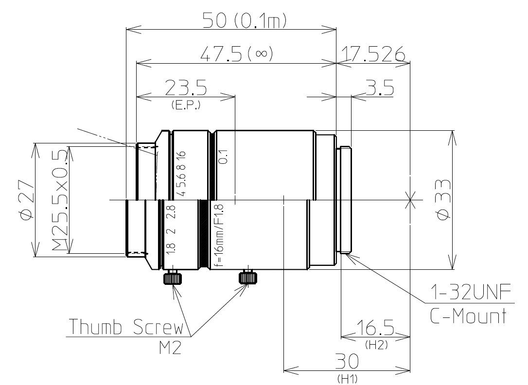 LM16JC10M Dimensions