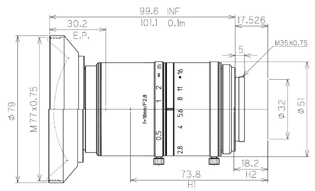 LM18VM35 Dimensions