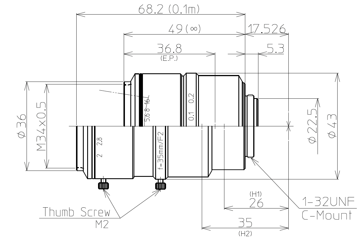 LM35JC10M Dimensions