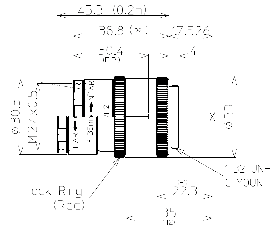 LM35JCM-V Dimensions
