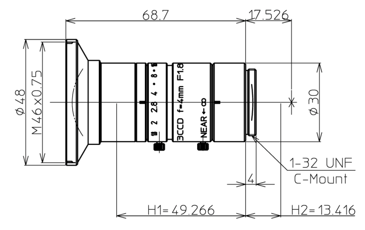 LM4NC3 Dimensions