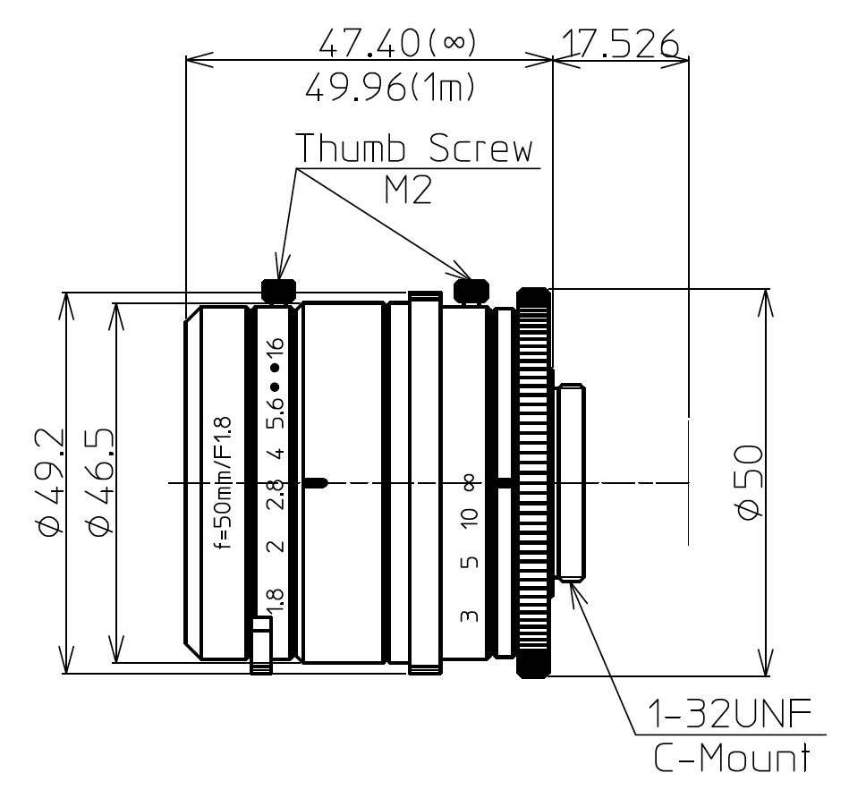 LM50HC-IR Dimensions