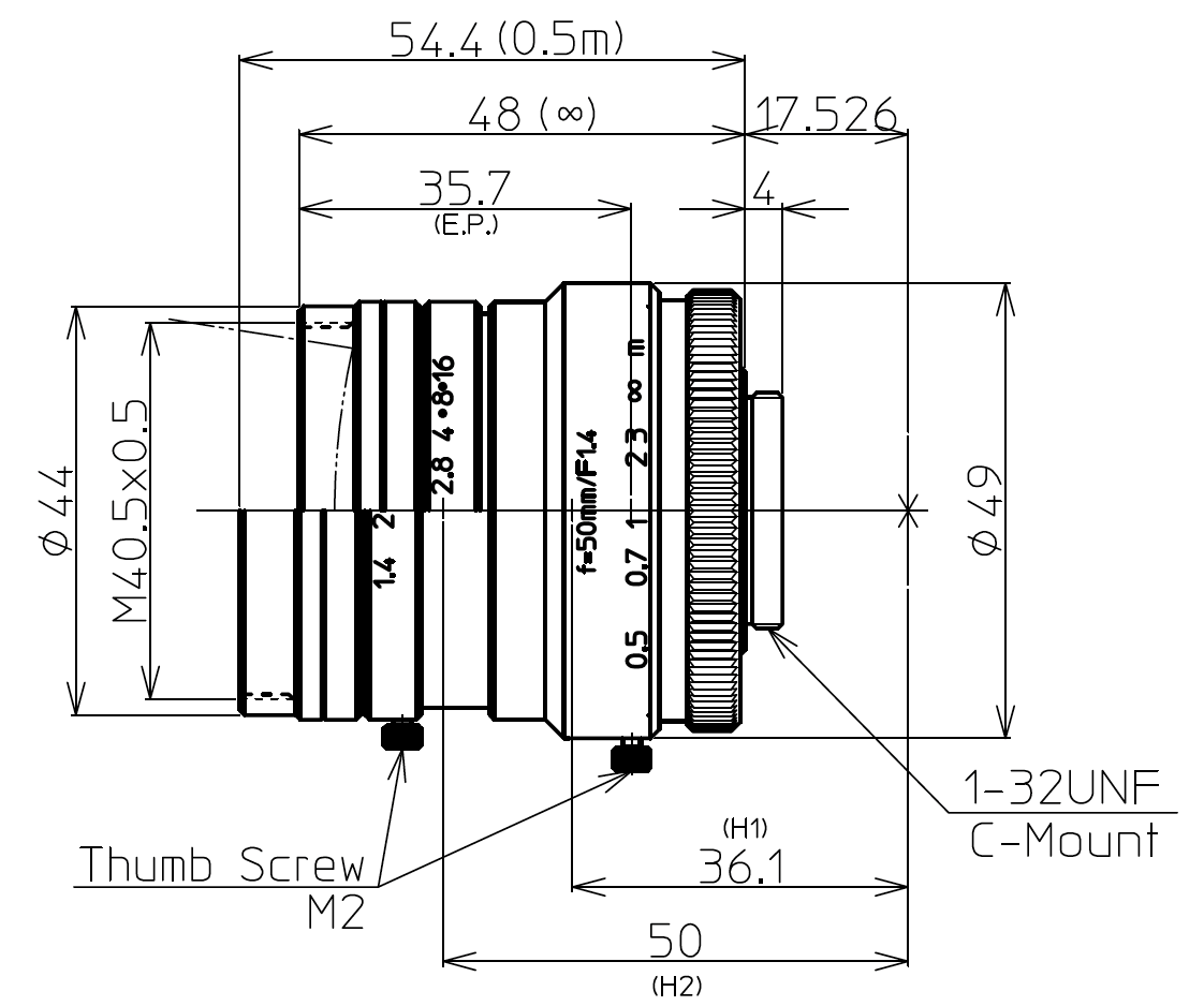 LM50HC Dimensions