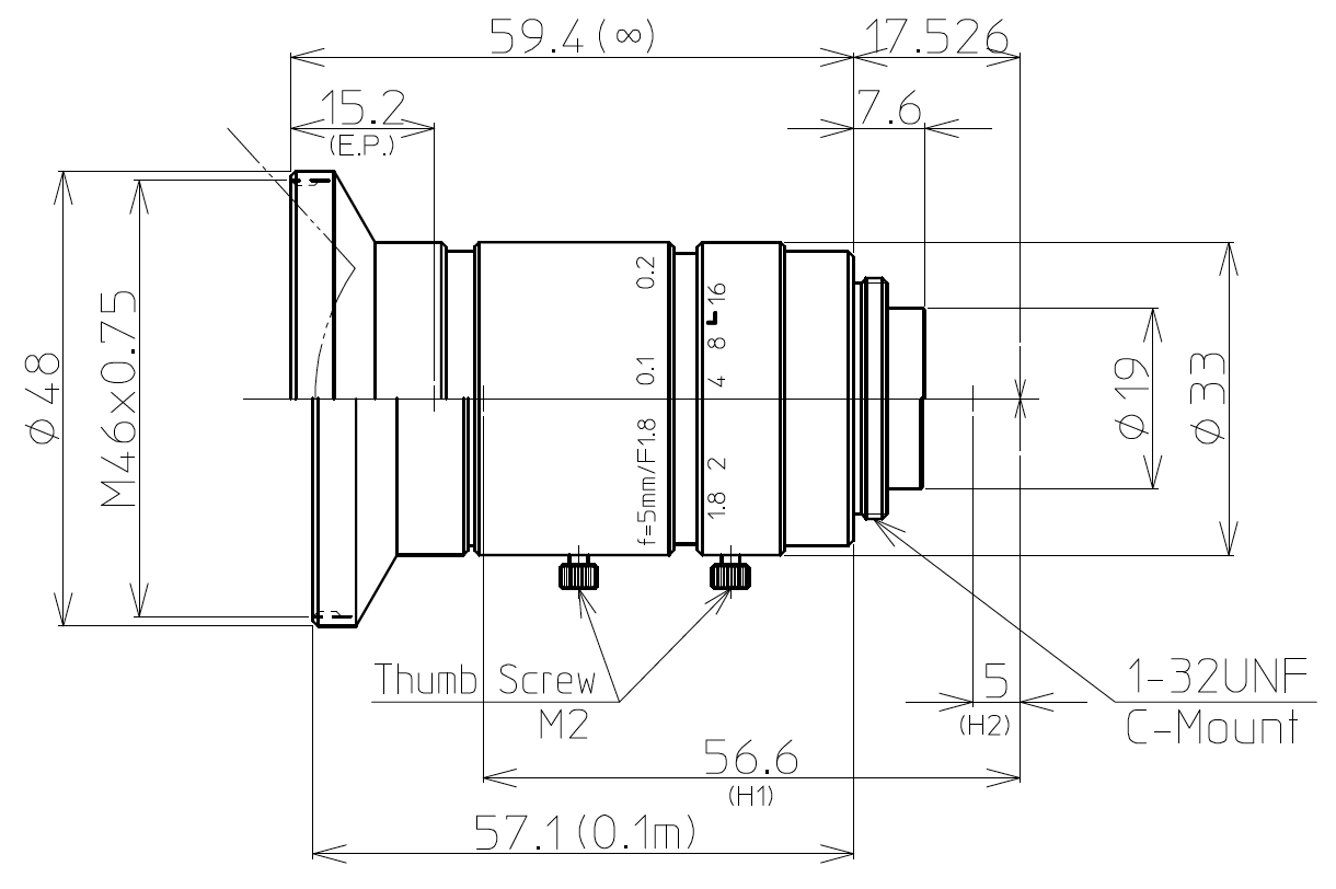 LM5JC10M Dimensions