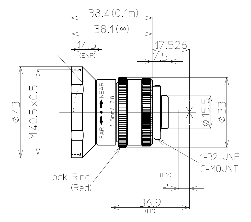 LM5JCM-V Dimensions