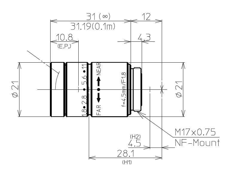 LM5NF Dimensions