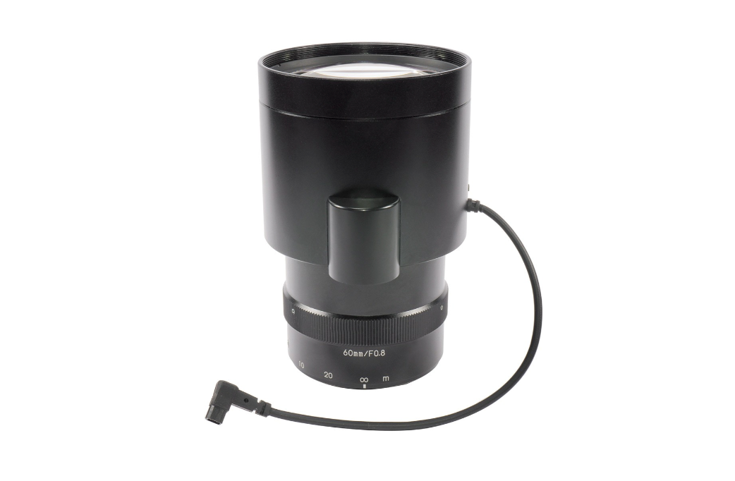 Kowa LM60JS5MA 1" 60mm Aspherical Fixed Lens 5MP CS-Mount F0.8–360 DC Auto-Iris Visible to NIR 400–1000nm