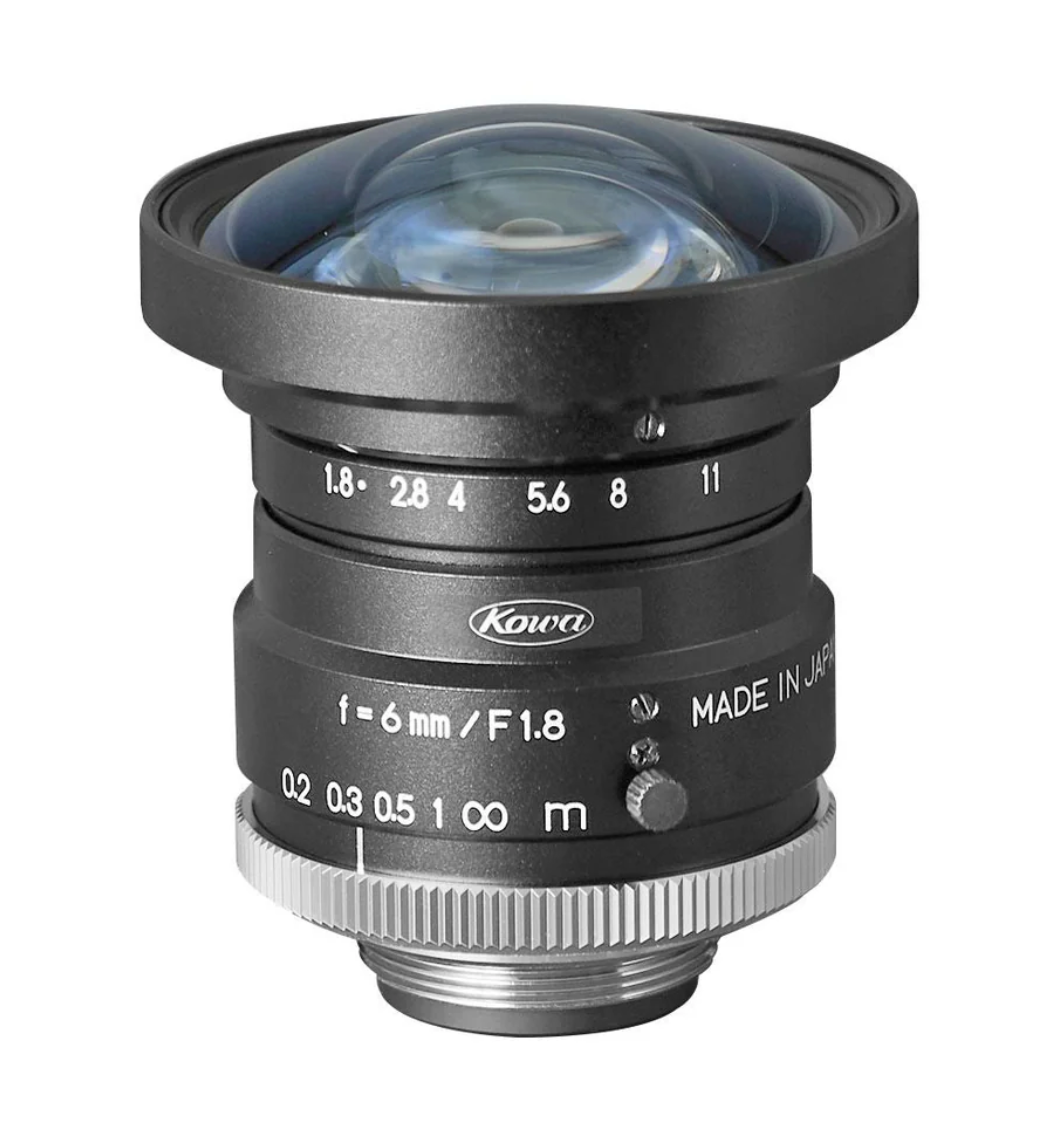 Camera lens with Kowa branding on a white background