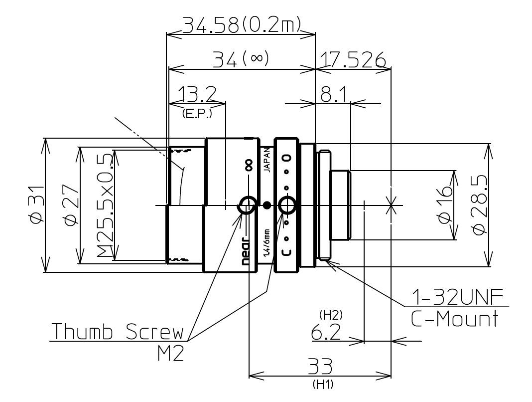 LM6NCL Dimensions