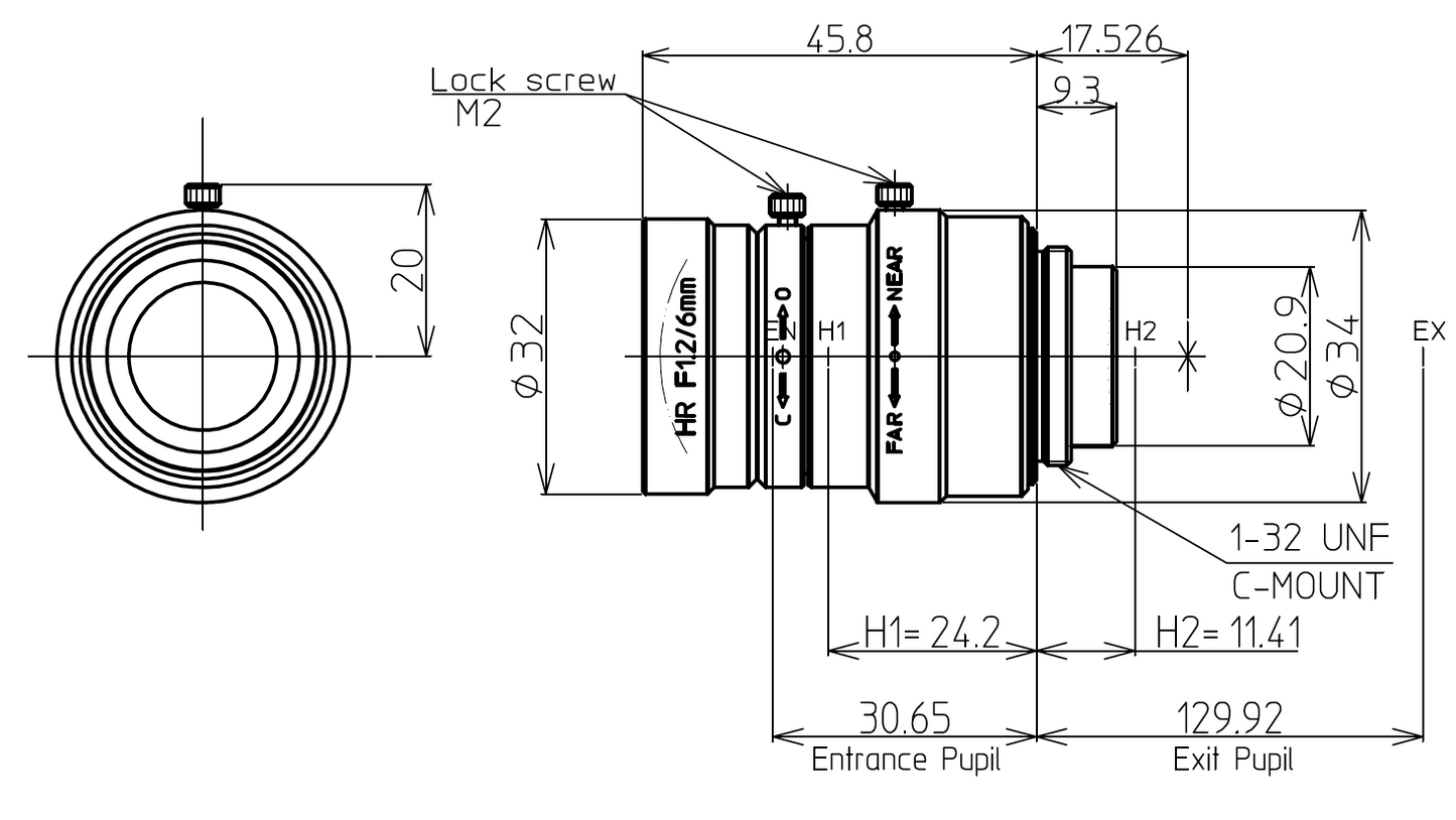 LM6NCM Dimensions