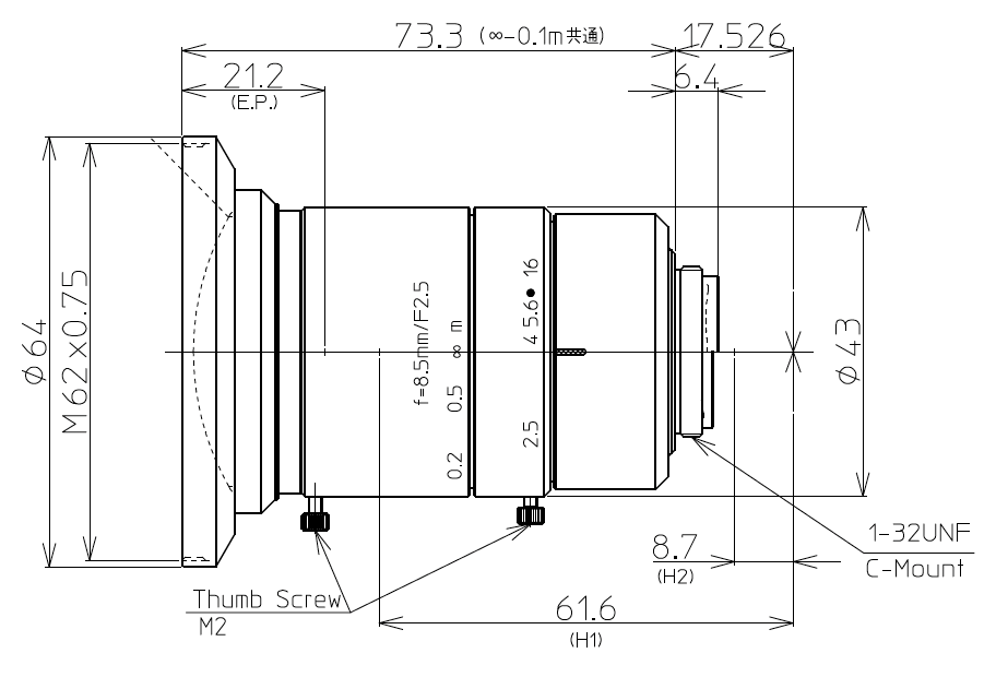 LM8FC24M Dimensions