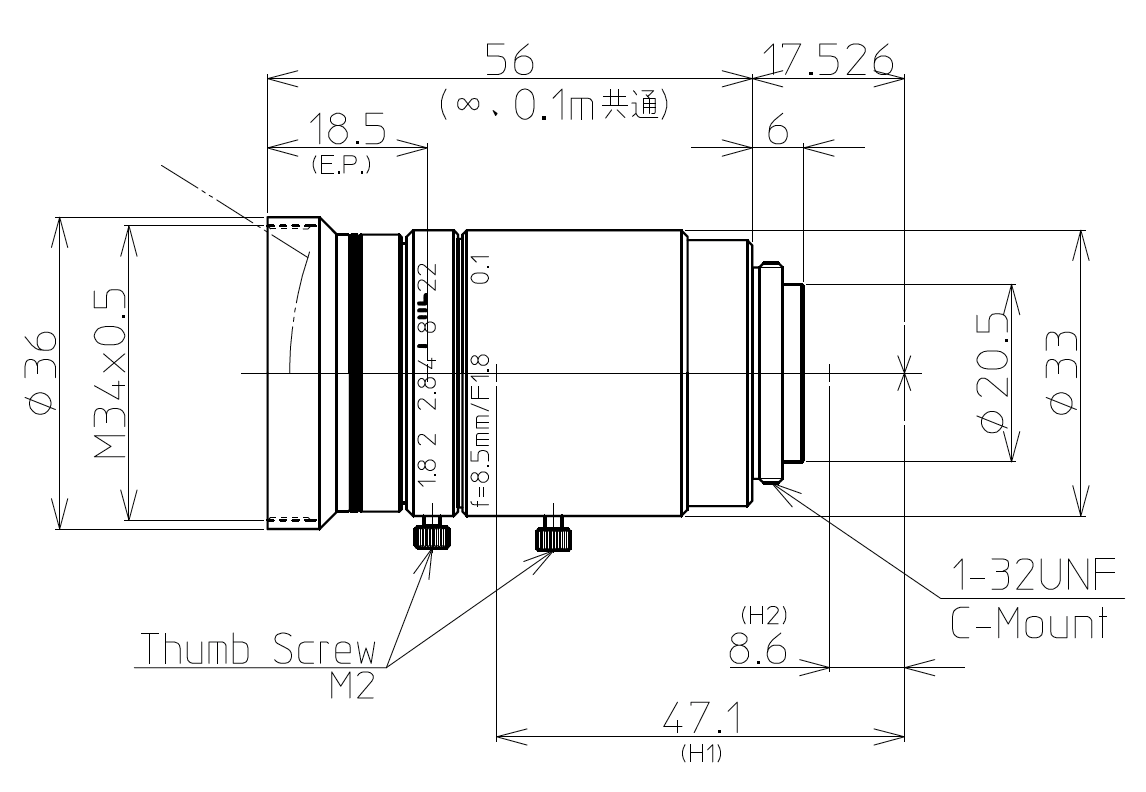 LM8JC10M Dimensions