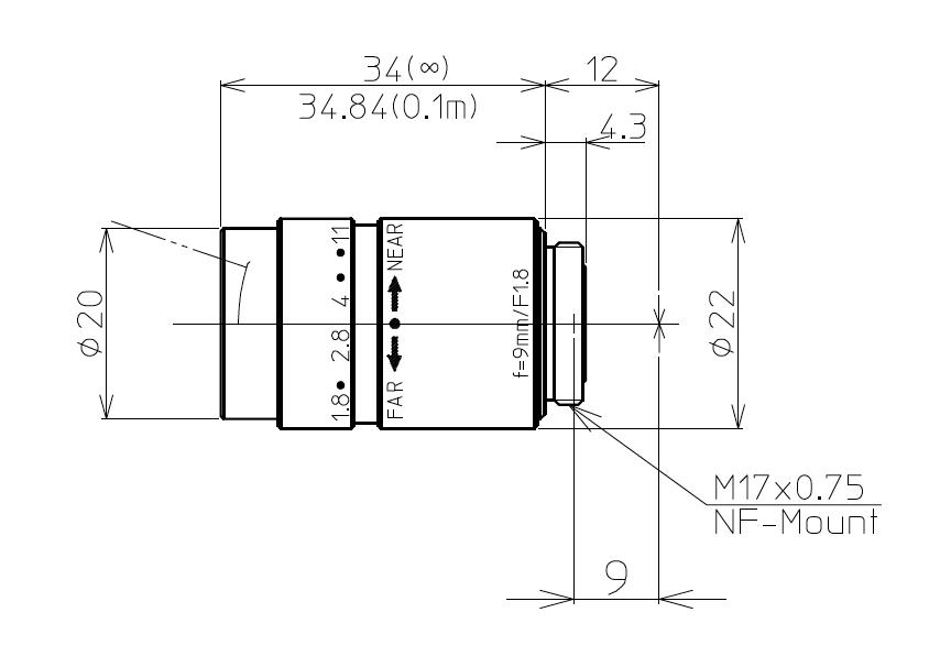 LM9NF Dimensions