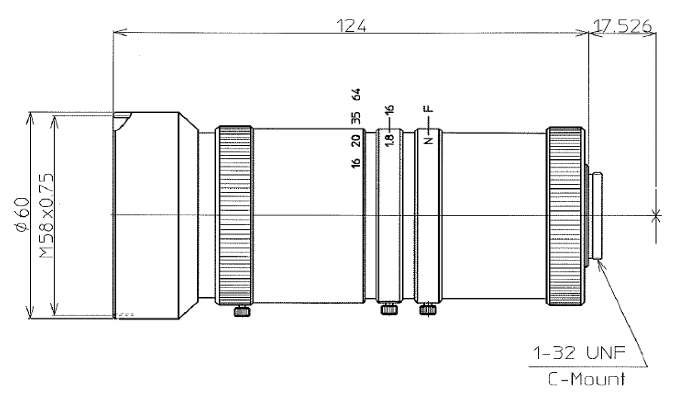 LMVZ166HC Dimensions