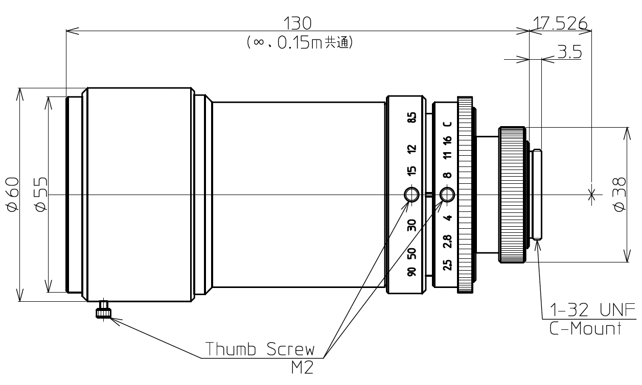 LMZ50M Dimensions