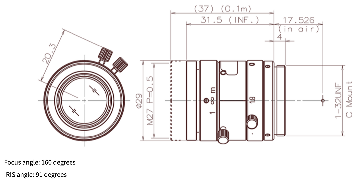 M112FM25 Dimensions