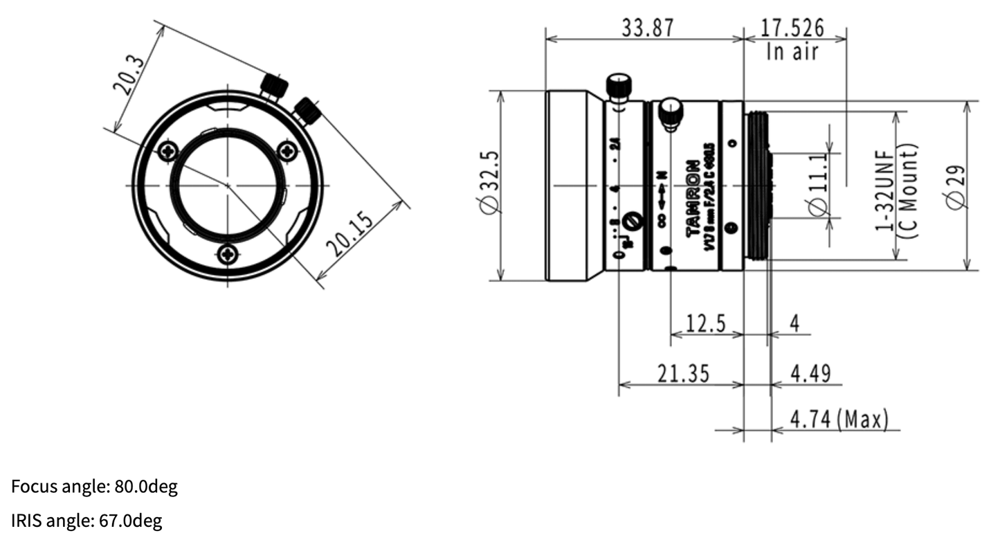 M117FM08 Dimensions