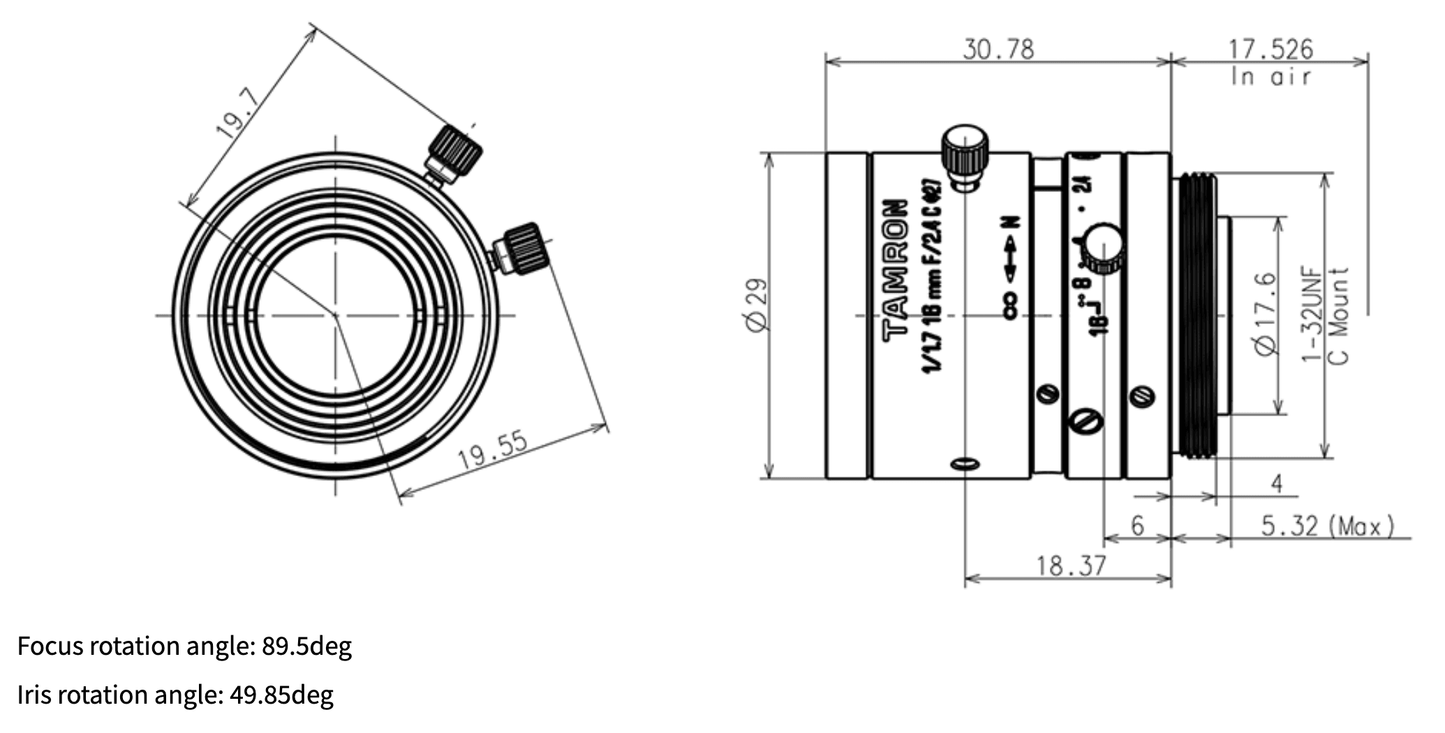 M117FM16 Dimensions
