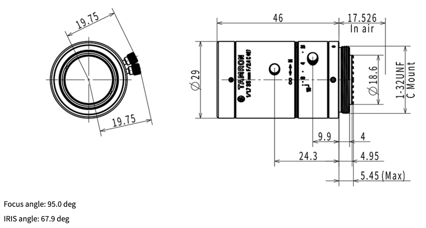 M117FM35 Dimensions