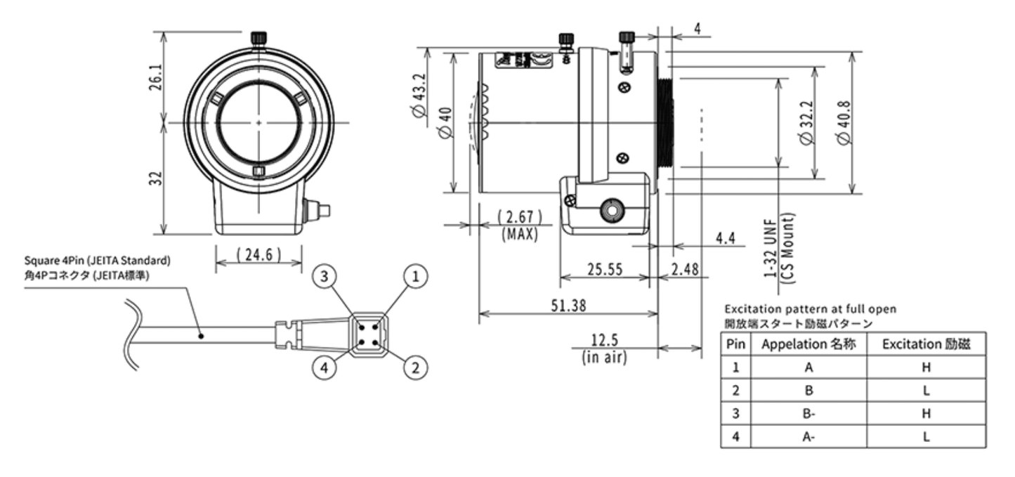 M13VP288IR Dimensions