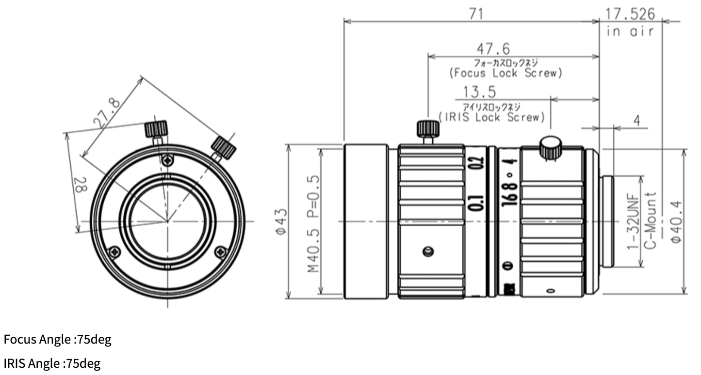 MA111F25VIR Dimensions