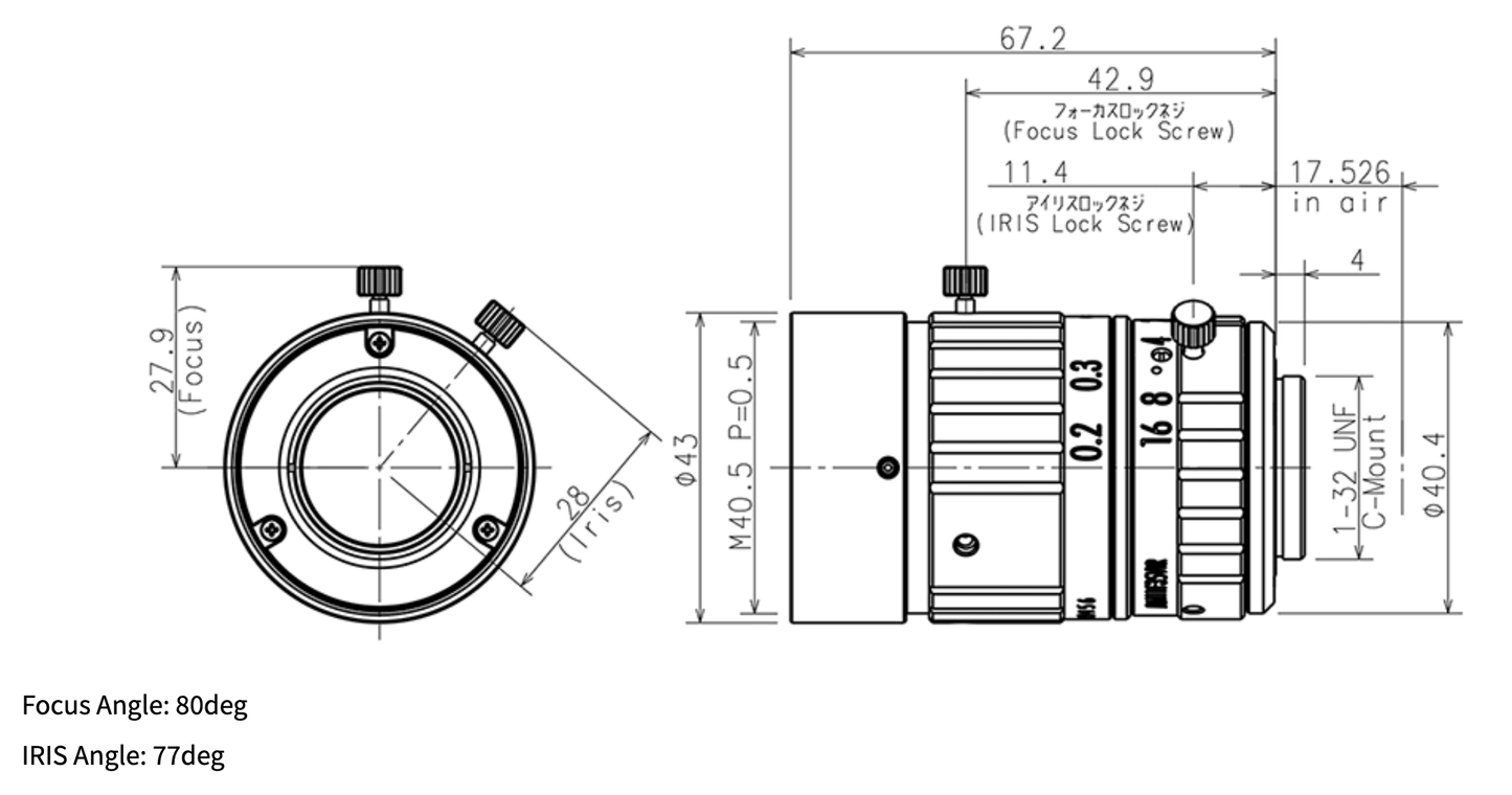 MA111F35VIR Dimensions
