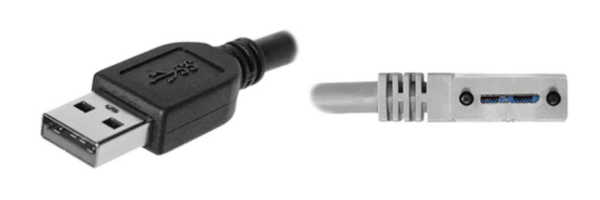 CEI USB3-1-2-5-3.5M Cable, USB 3.0 A to Right Angle Exit with Recessed Screws, 3.5 Meter