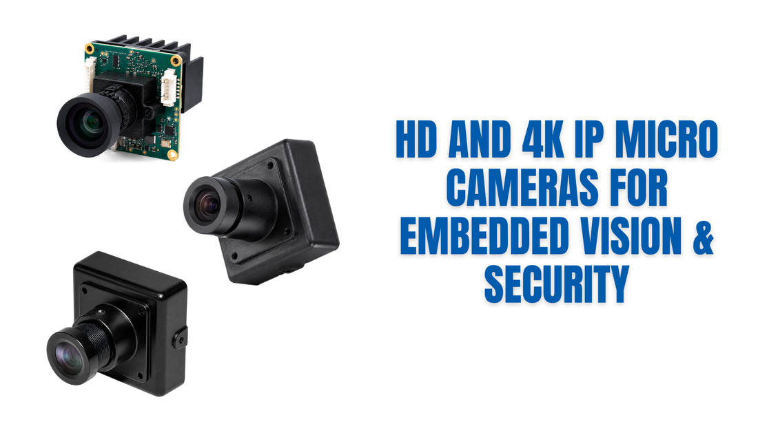 HD and 4K IP micro cameras for embedded vision and security applications