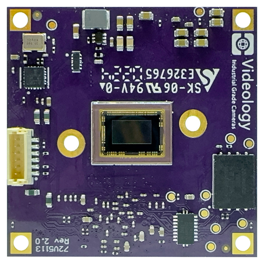 201-IP-462-xC board Camera top view on a white background