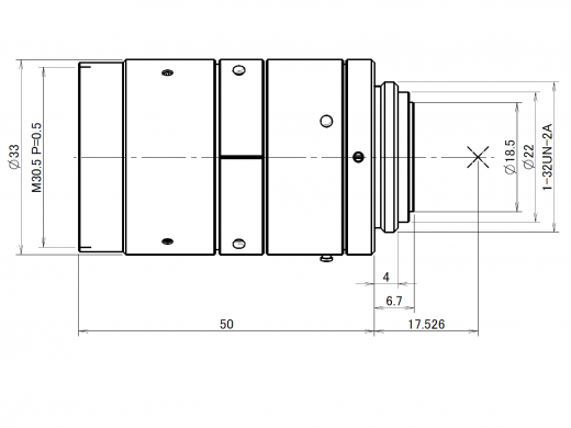 FL-CC2518-5MX Dimensions Diagram