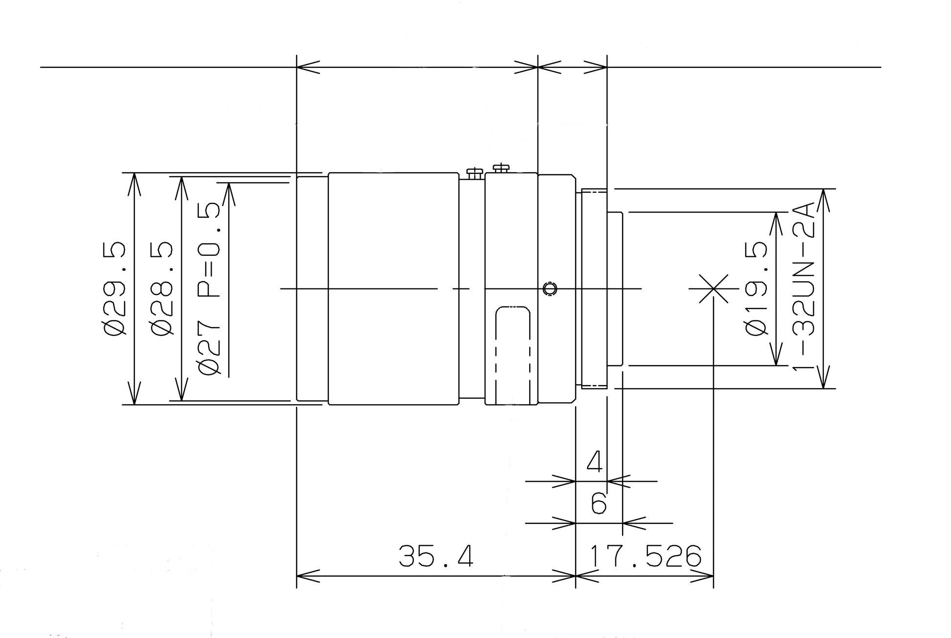 FL-CC3516-2M Dimensions Diagram