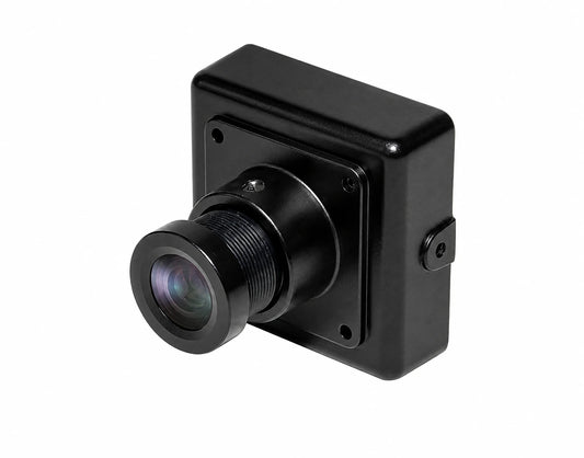 Black KNC-HMS6330-iB surveillance camera on a white background