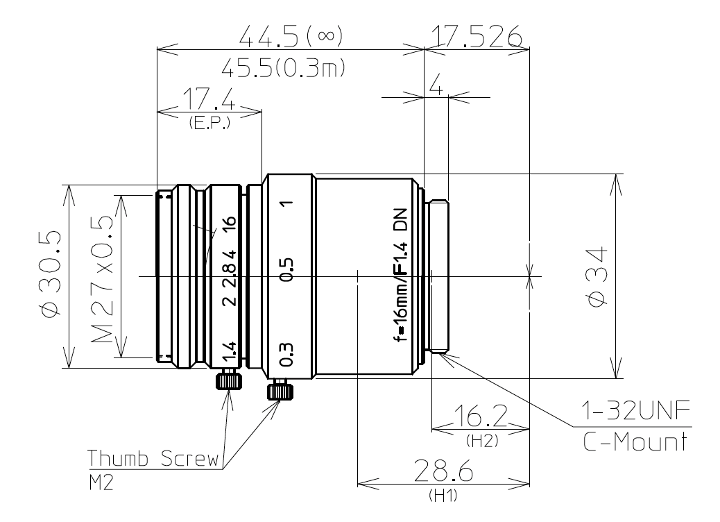 LM16JC5M-IR Dimensions
