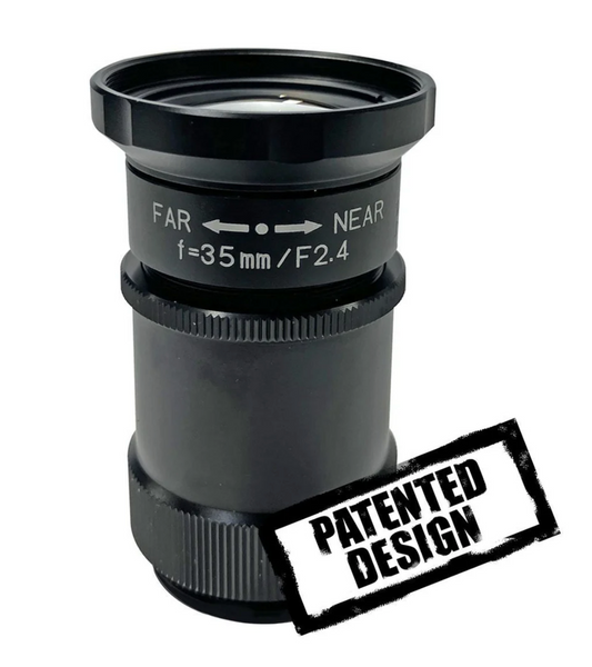Kowa LM35EC-IR 1.2 Inch Sensor 35mm IR-Corrected Fixed C-Mount Lens for 24MP Machine Vision and Surveillance