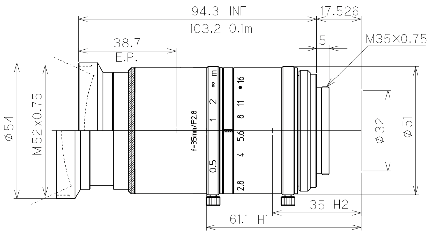LM35VM35 Dimensions