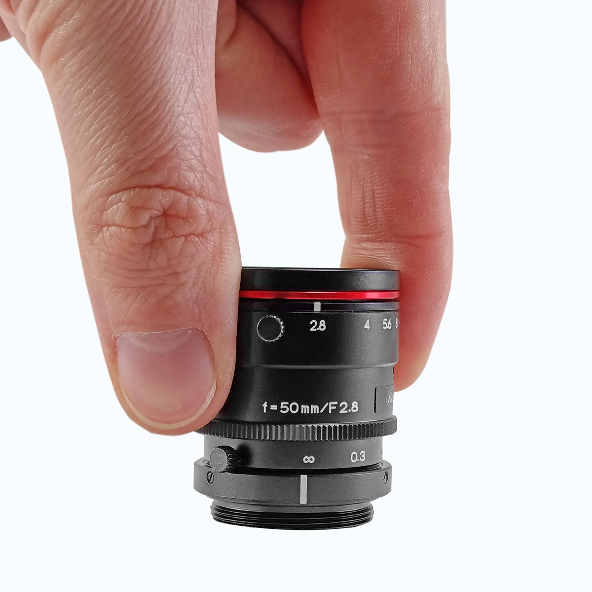 LM50JC5MC Small Size Shown Between Two Fingers