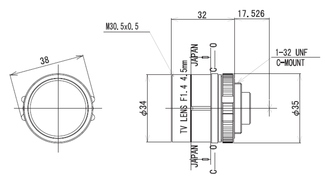 LM5NCR Dimensions
