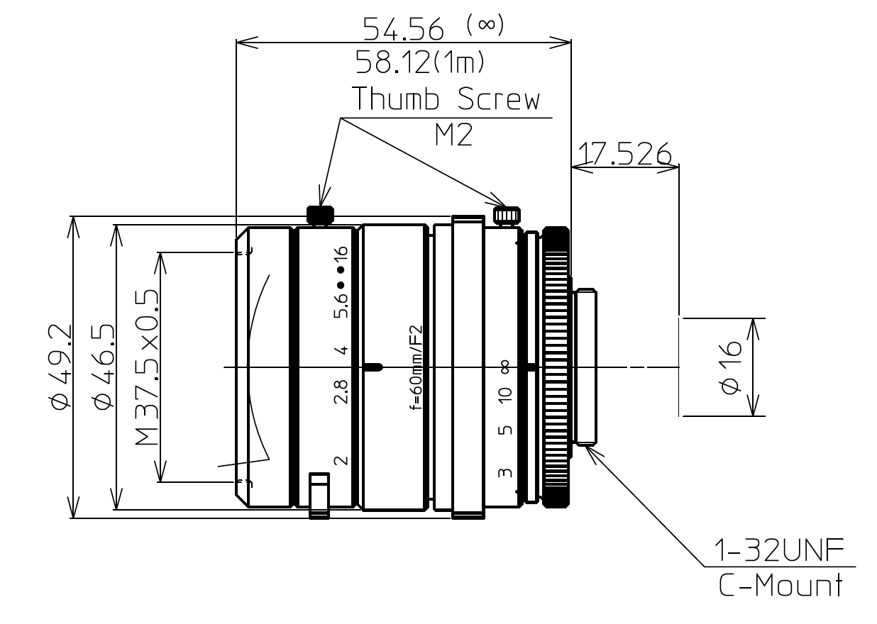 LM60HC-IR Dimensions