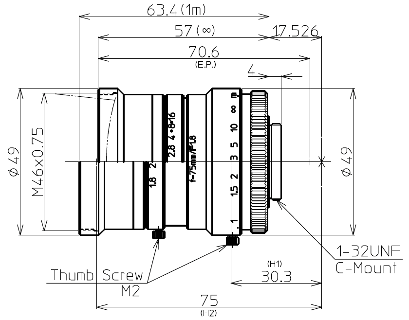 LM75HC Dimensions