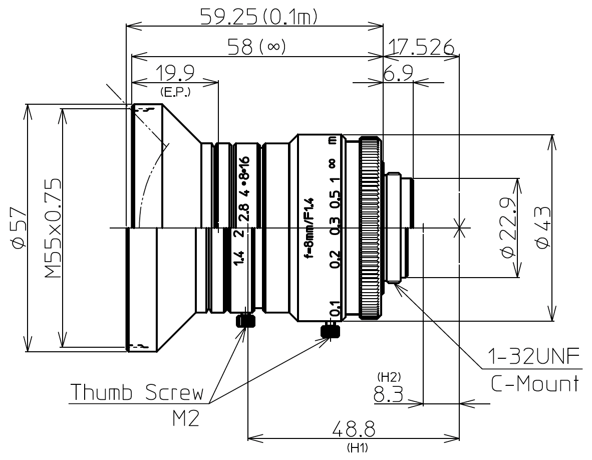 LM8HC Dimensions