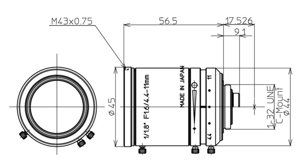 LMVZ4411 Dimensions