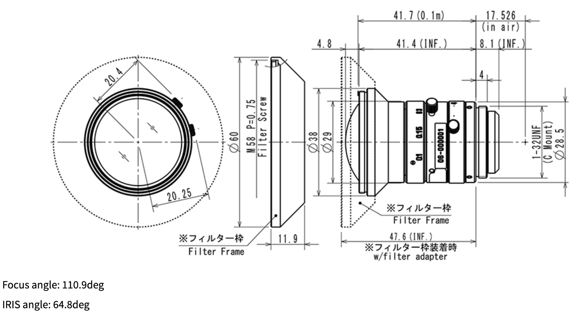 M112FM06 Dimensions
