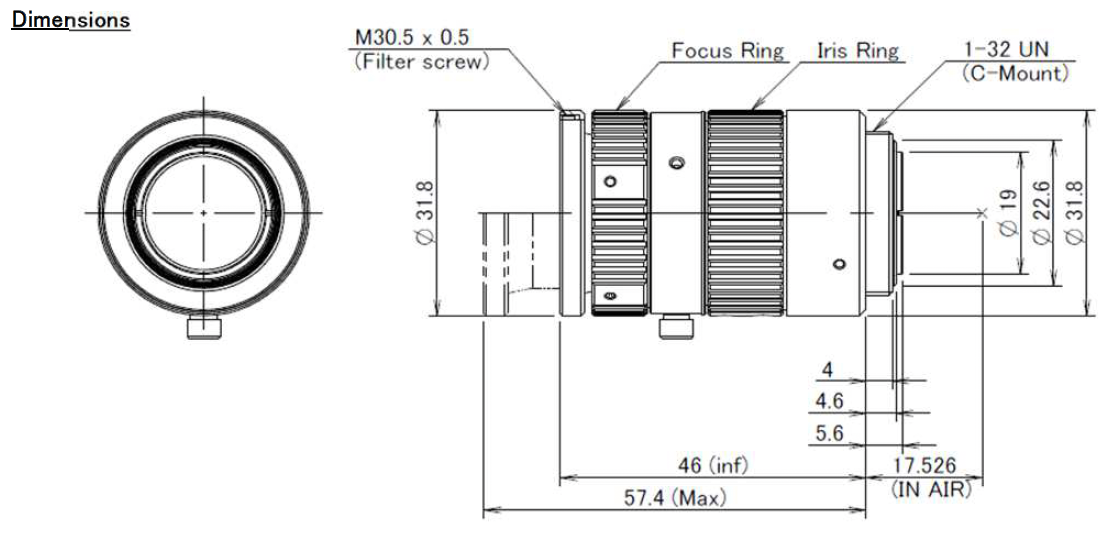 M7538-MPX Dimensions